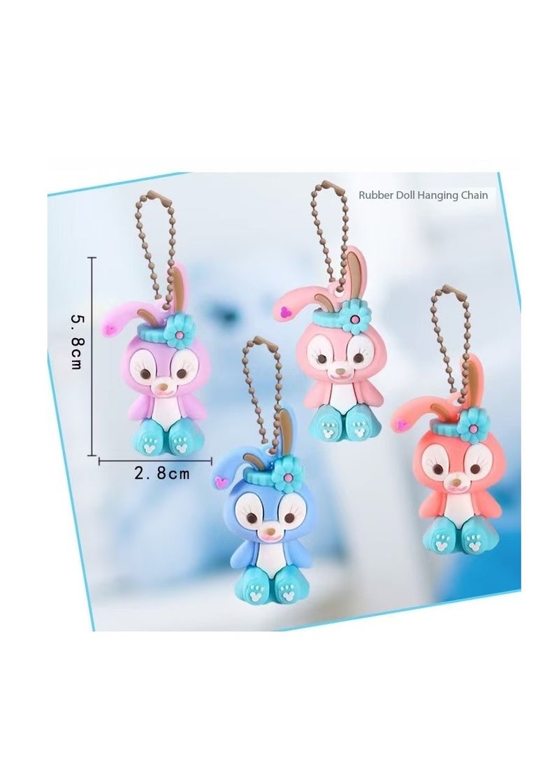 CityRiya-Long - Christmas blind box hole music, including keychains, StellaLou cartoon characters, rings, hairbands and party toy decoration accessories, Christmas countdown calendar gifts, suitable for boys, girls and children (StellaLou) - Image 1