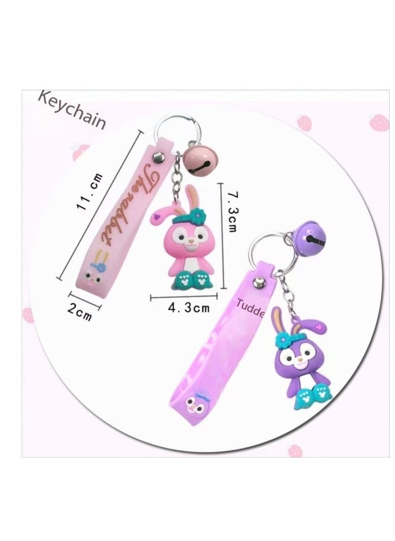 CityRiya-Long - Christmas blind box hole music, including keychains, StellaLou cartoon characters, rings, hairbands and party toy decoration accessories, Christmas countdown calendar gifts, suitable for boys, girls and children (StellaLou) - Image 1