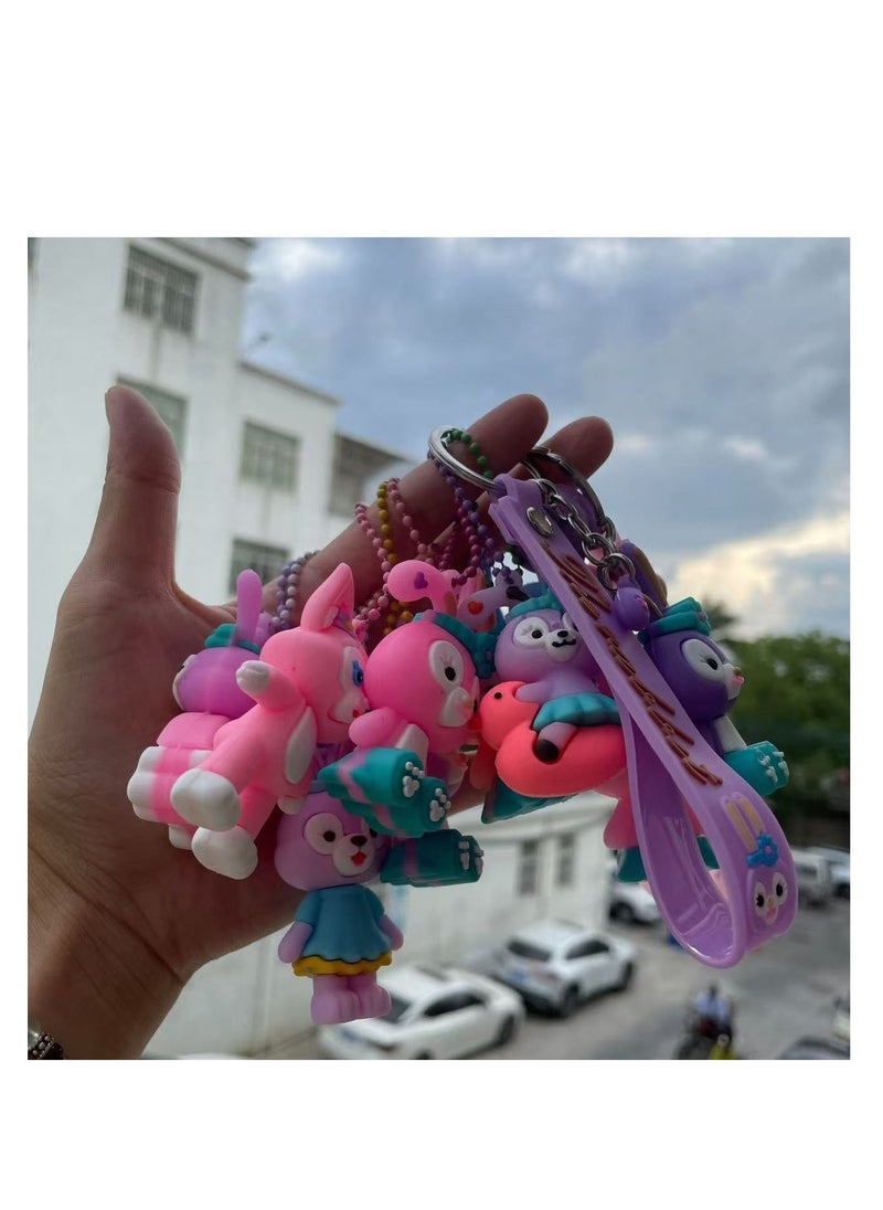 CityRiya-Long - Christmas blind box hole music, including keychains, StellaLou cartoon characters, rings, hairbands and party toy decoration accessories, Christmas countdown calendar gifts, suitable for boys, girls and children (StellaLou) - Image 1