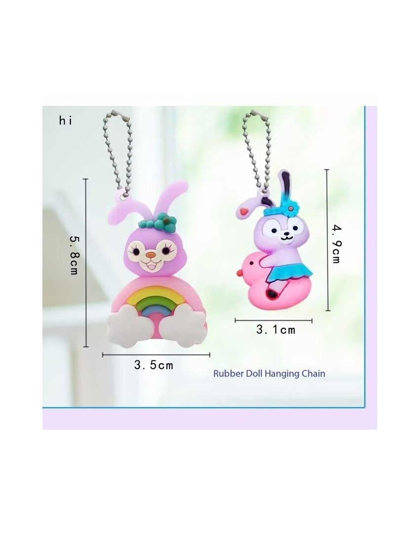 CityRiya-Long - Christmas blind box hole music, including keychains, StellaLou cartoon characters, rings, hairbands and party toy decoration accessories, Christmas countdown calendar gifts, suitable for boys, girls and children (StellaLou) - Image 1