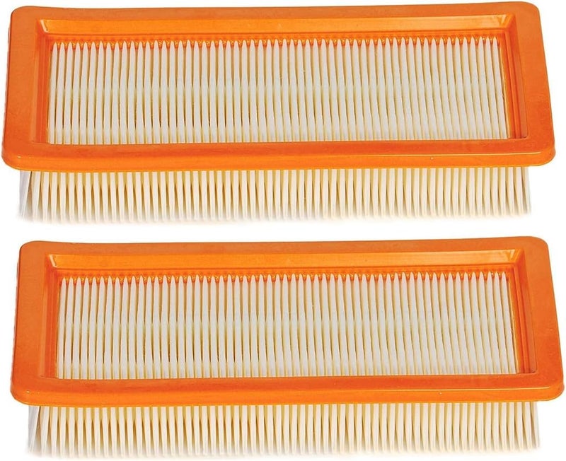 Luckam فلتر هواء بديل لمكنسة كهربائية لكارشر، عبوة 2 فلتر مسطح أساسي فلتر HEPA ملحقات مكنسة كهربائية متوافقة مع كارشر DS5500 DS5600 DS5800 DS6000 - Image 1