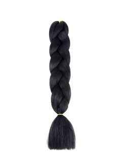 Buna 3-Piece Braided Hair Wig Black 60centimeter  - Image 1