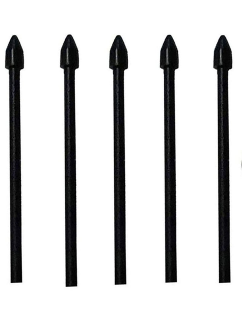 Youque - 5-Pack Touch Stylus S Pen Replacement Tips For Samsung Galaxy Tab S6 Lite S6/S7/S7+/Note 10/Note 20 Black - Image 1