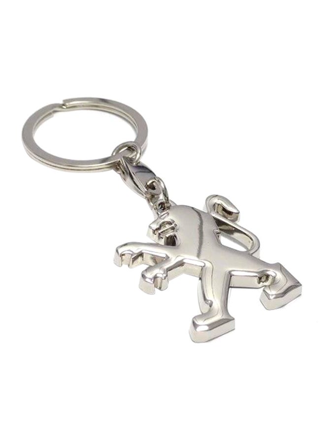 NIBEMINENT Peugeot Car Logo Shinning Key Chain