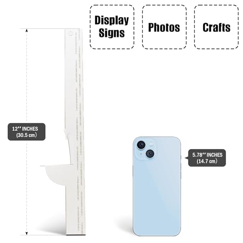 Lineco. Self Stick Easel Backs. Archival Quality, Sturdy, Fast and Easy to Use. 12 Inch Single Wing. Use for Photos, Signs, Crafts. (Pack of 25). White. - Image 5