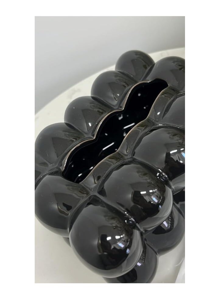 Bubbles Acrylic Tissue Box - Black - Image 3