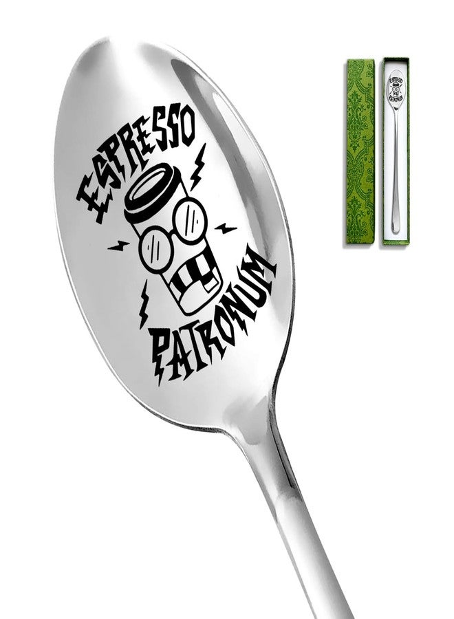 Levaukiem Funny Stainless Steel Coffee Spoon Tea Spoon, Gifts for Coffee Lovers Bookworm Friends Fans Birthday Christmas Graduation - Image 1