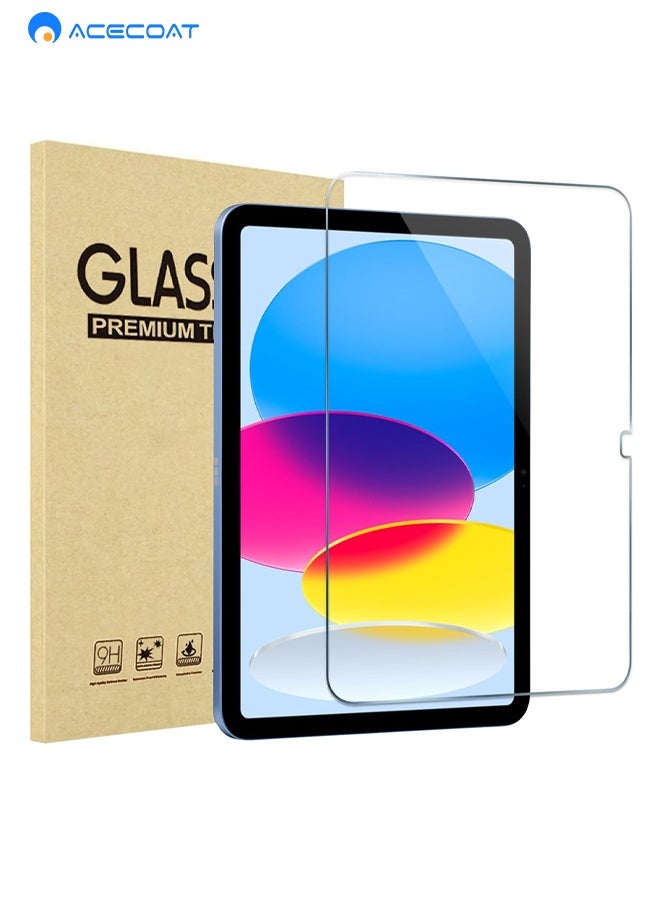 ACECOAT Screen Protector For Ipad A16 11th/10th Generation (11 Inch/10.9, 2025/2022), 9h Tempered Glass Film Guard ,Apple Pencil Support(1 Pack） - Image 1