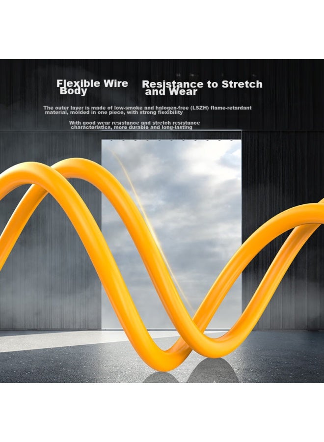 CHOSEAL Akihabara Cat6a Double-shielded Network Cable 10 Gigabit 0.57 Pure Copper Core Eco-friendly Non-toxic Box Cable 305 Meters Orange Qs6169clt305 - Image 4
