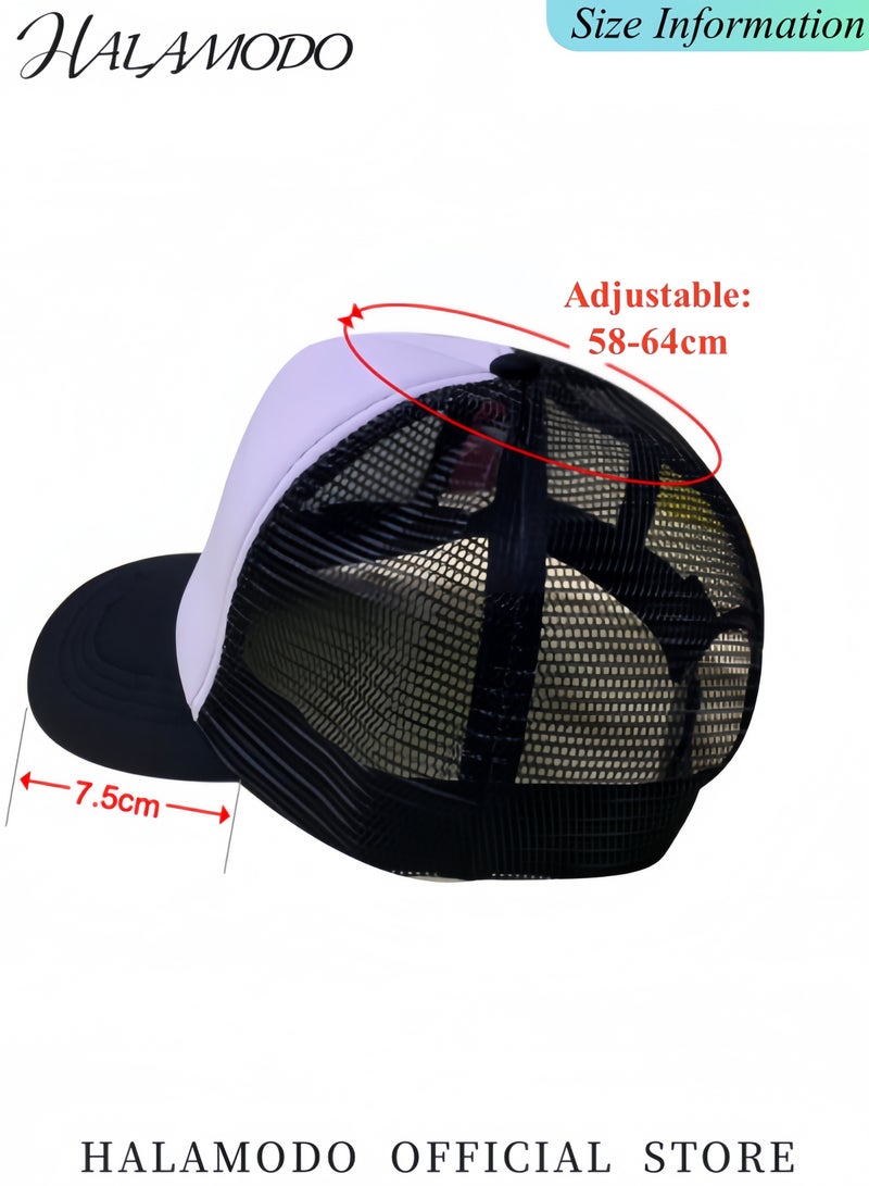 HALAMODO Baseball Cap Flatbrim  Baseball Hat with Sleek Design Hip Pop Adjustable Baseball Caps Quality Made Hat and Fitted Cap Suitable for Outdoor Sports - Image 5
