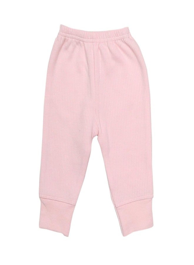 aRIC Moms Pet Unisex Baby Full Sleeves Front Open Thermal Set| Thermal Sets for Infants for Winter | Thermal Top and Bottom Set for Baby Boys and Girls in Pastel Shades (Light Pink, 6-9 Months) - Image 3