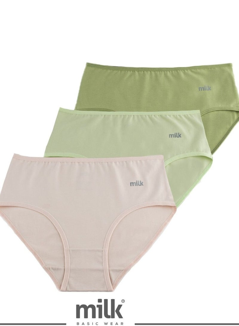 Milk Basics® Underwear Midi Women Bundle of 3 Plain Colored Midis - Image 2