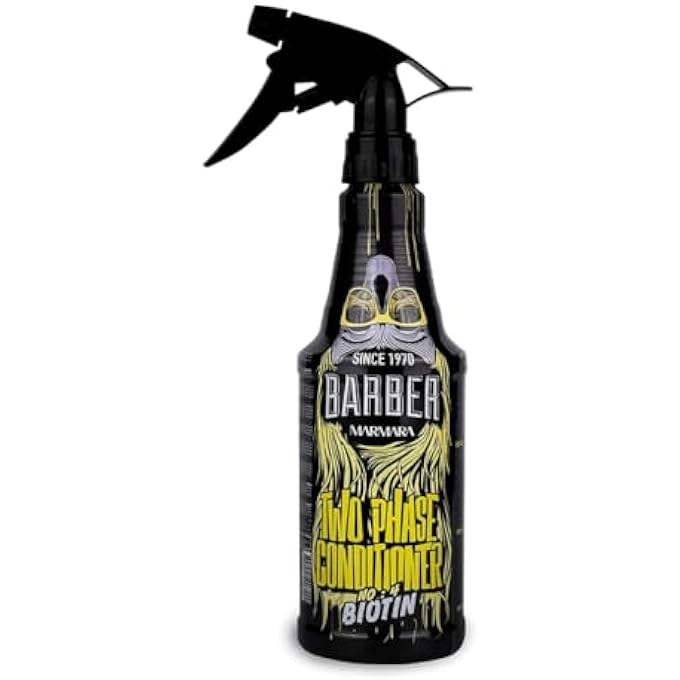 barber marmara TWO PHASE CONDITIONER MEN'S NO.4 BIOTIN 500 ML | LEAVE IN HAIR CARE MEN | ANTI SPLIT ENDS | HAIR PERFUME | SPRAY TREATMENT | DETANGLING SPRAY | LEAVE IN CONDITIONER SPRAY MEN - Image 2