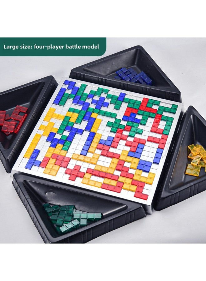 لعبة الشطرنج المصارع 2-4 لعبة ألغاز شبكية، لعبة إستراتيجية تفاعلية، شطرنج ذكي، أربعة لاعبين، شطرنج تتريس - اللون: صيني كبير [إصدار 2-4] شطرنج مصارع - Image 1