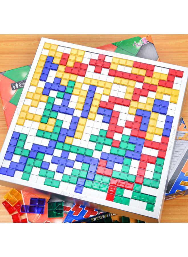 لعبة الشطرنج المصارع 2-4 لعبة ألغاز شبكية، لعبة إستراتيجية تفاعلية، شطرنج ذكي، أربعة لاعبين، شطرنج تتريس - اللون: صيني كبير [إصدار 2-4] شطرنج مصارع - Image 2