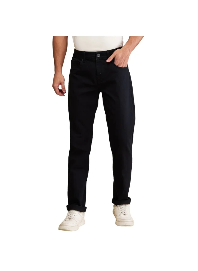 بيينغ هيومان Mens Black Tone Slim Fit Denims