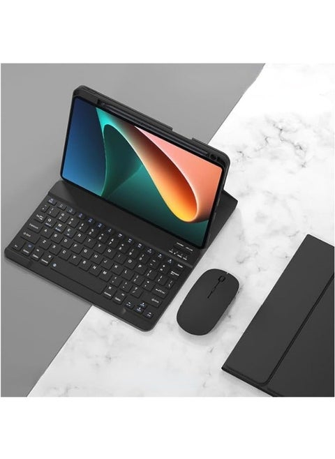 Keyboard Case Compatible with Huawei MatePad 11.5''S 2024, Detachable Wireless Keyboard Slim Leather Smart Cover with Mouse for MatePad 11.5'' S