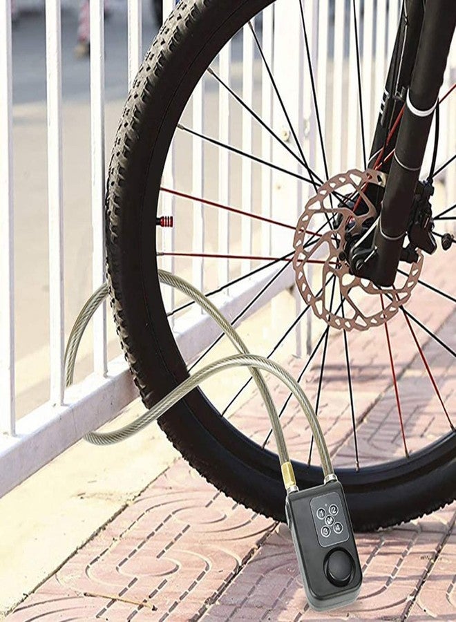 Mengshen Bike Lock with Remote Control, Anti-Theft Vibration Alarm with 31 Inch Cable Length, IP55 Waterproof for Bicycle Motorcycle Door Fence Gate Scooter Baby Stroller (Black) - Image 2