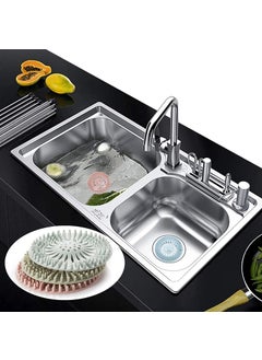 Trifecta Trifecta Shower Drain Hair Catcher Shower Drain Cover Silicon Shower Drain Hair Trap Universal Hair Stopper for Shower Drain Bathroom Bathtub Kitchen Sink tub Draining Hair Extensions Pack 5  - Image 3