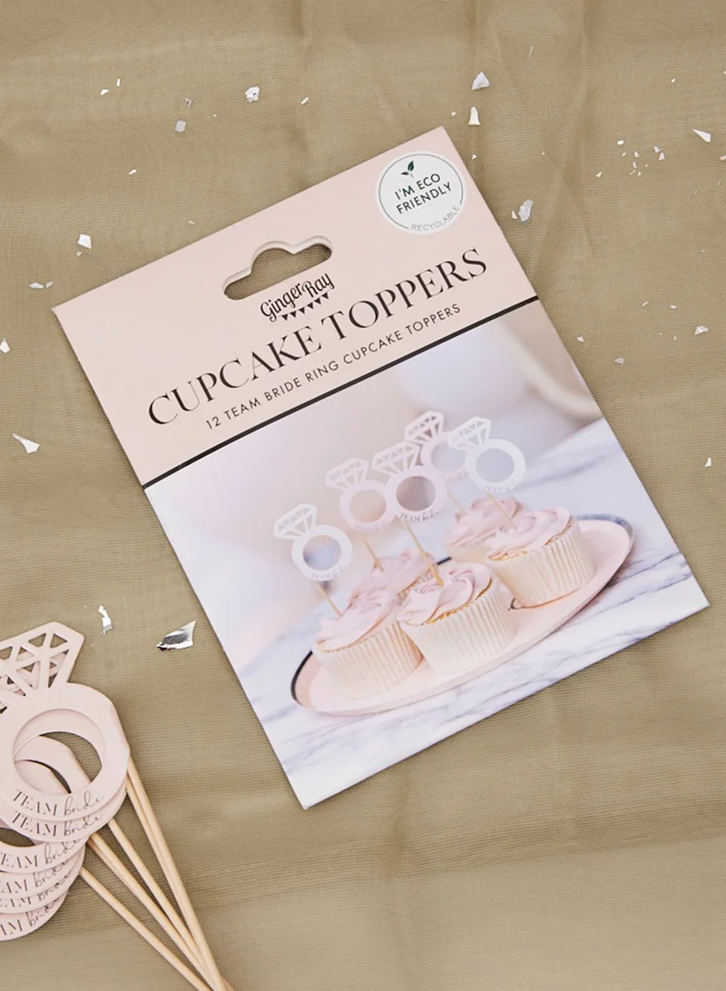 Ginger Ray Cupcake Toppers - Team Bride