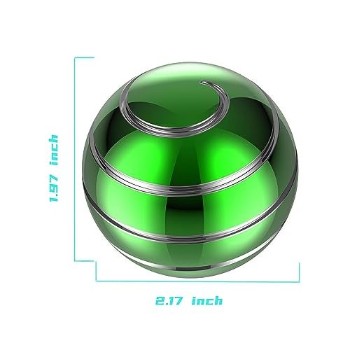 Apqdw Desk Toys 217 Kinetic Spinning Ball for Adults Kinetic Fidget Desk Toys for Party Favors Christmas Stocking Stuffers Easter Basket 55MM Green A - Image 5