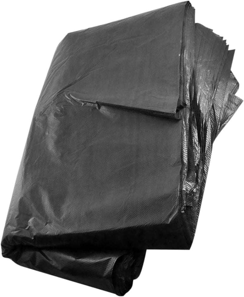 Heavy Duty Large Trash Bags 50Pcs 80X100Cm Black Contractor Kitchen Garbage Bags for 100L Outdoor Commercial Waste Collection - Image 1