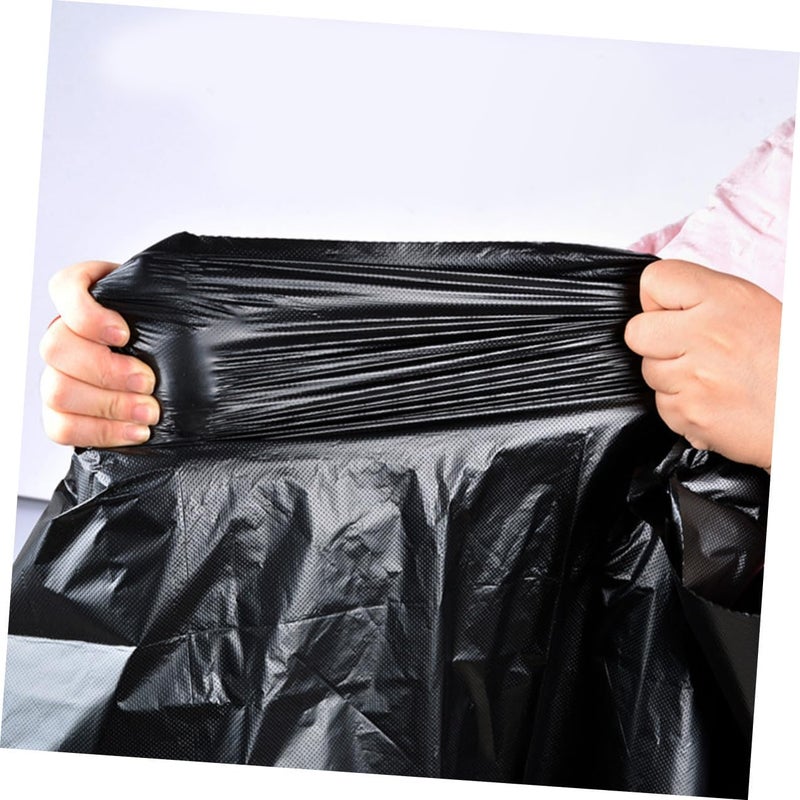 Heavy Duty Large Trash Bags 50Pcs 80X100Cm Black Contractor Kitchen Garbage Bags for 100L Outdoor Commercial Waste Collection - Image 5