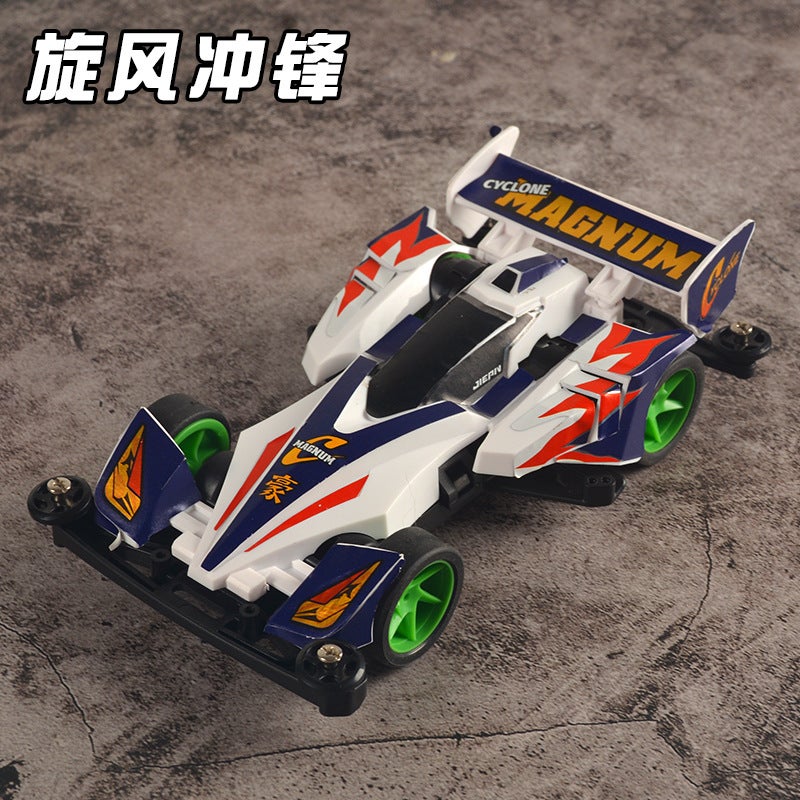 Jiepin Four-Wheel Drive Four-Wheel Drive Brother Racing Toy Boy New Triangle Arrow Assembly Model Modified Racing Four-Wheel Drive - Image 3
