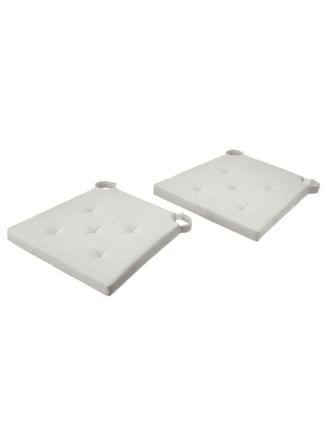 Zaboon Chair pad, natural, 42/35x40x4 cm - Image 1