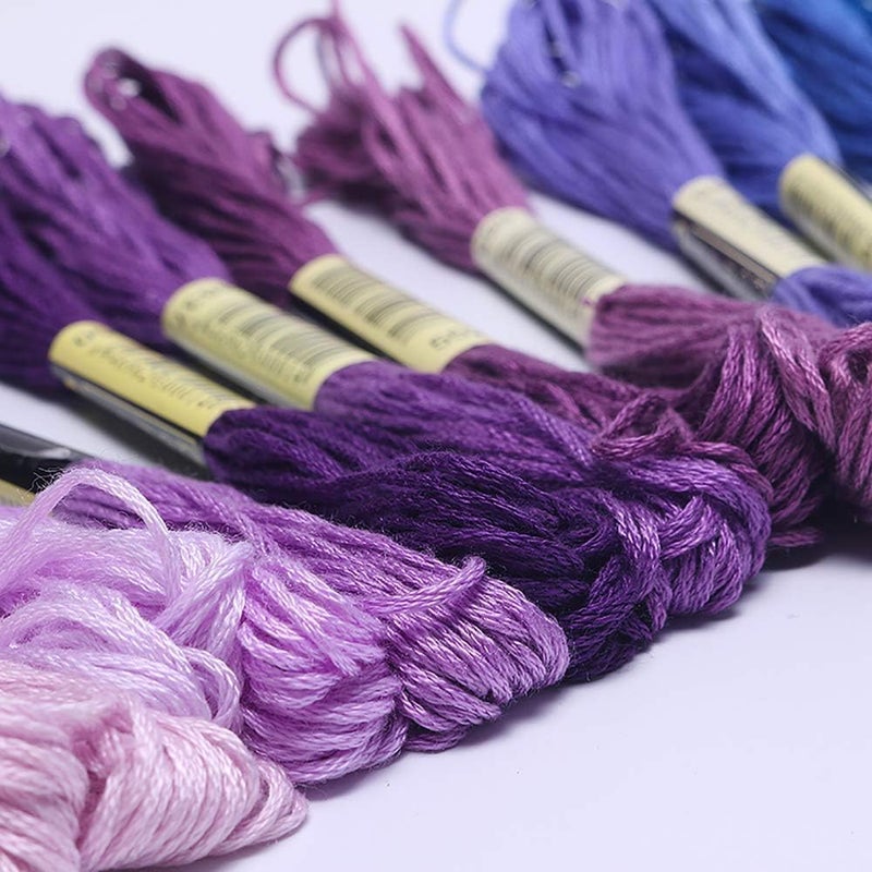 LOVIMAG Embroidery Thread Floss 140 Colors Skeins Friendship Bracelet String Making Bracelets Cross Stitch Kit Supplies Thin Yarn Sewing Patterns Cotton Strings Crochet Braces Wrap Rainbow Crafts - Image 4