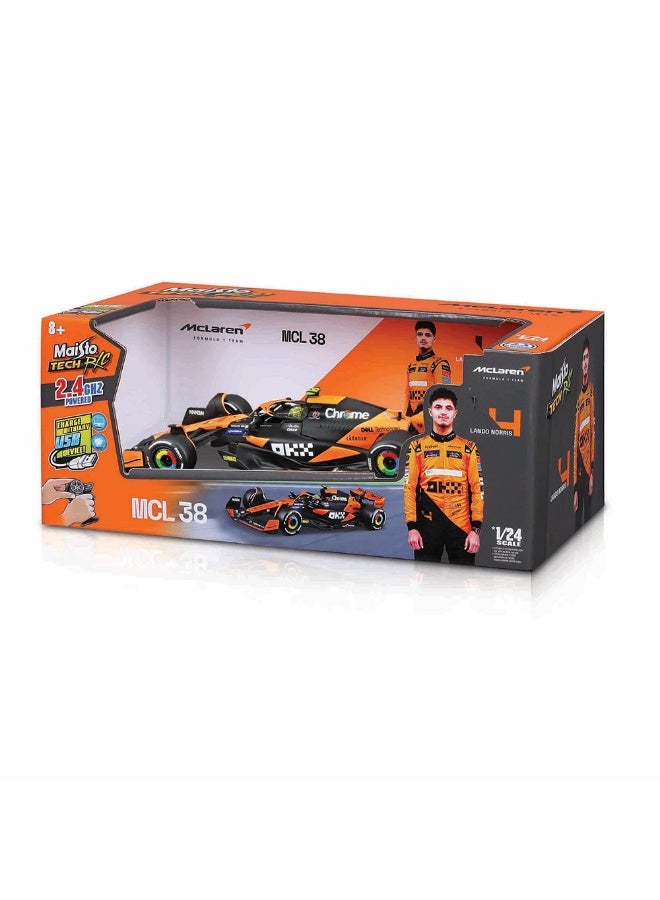 Maisto 1:24 F1 - فريق مكلارين MCL38 (جائزة ميامي الكبرى) - 2.4 جيجاهرتز (قابل للشحن عبر USB) - Image 2