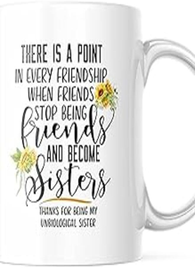 Generic - Thanks For Being My Unbiological Sister Coffee Mug 11OZ M721 - Image 1