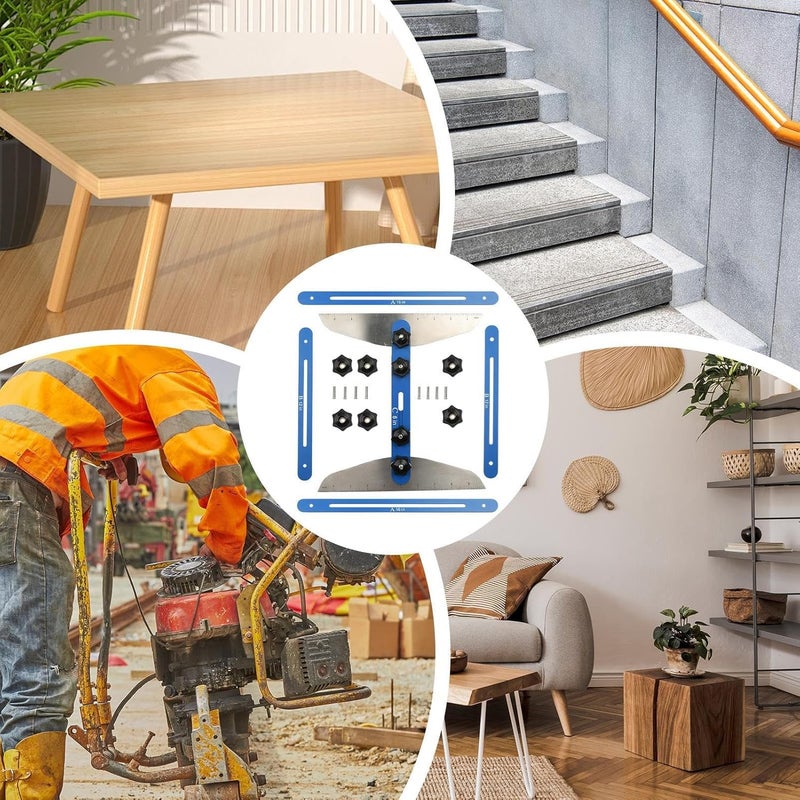 Multi Functional 11 60 Inch Adjustable Folding Ruler Stair Measuring Tool Precision Layout Gauge - Image 4