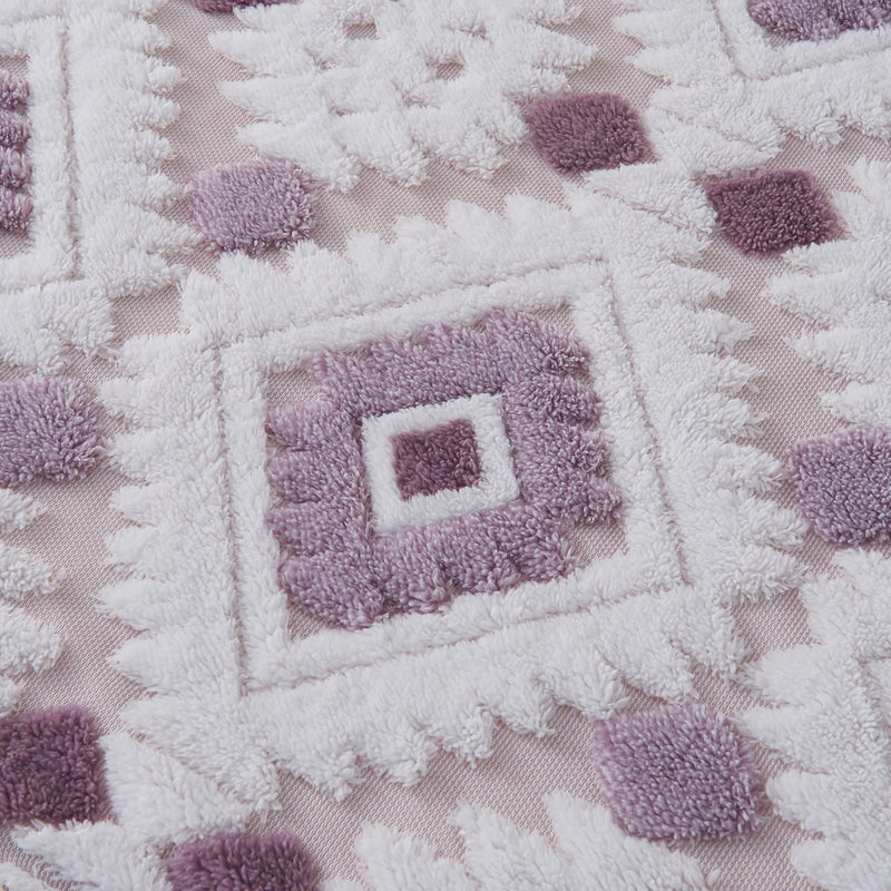 LEVINIS Boho Sherpa Fleece Blanket 80'' Ã— 90'', Ultra Soft Aztec Queen Blankets for All Season, Cozy, Plush, Bohemian Throw Blanket for Bed/Couch/Sofa/Office/Camping, Purple - Image 5