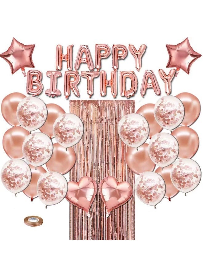 Serinovia Decorative Party Happy Birthday Balloons Supplies High-quality Foil Party Birthday Decoration Balloon Set  - Image 1