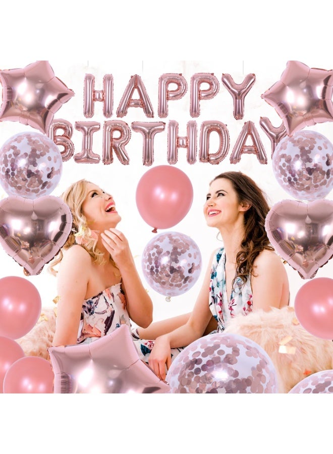 Serinovia Decorative Party Happy Birthday Balloons Supplies High-quality Foil Party Birthday Decoration Balloon Set  - Image 2