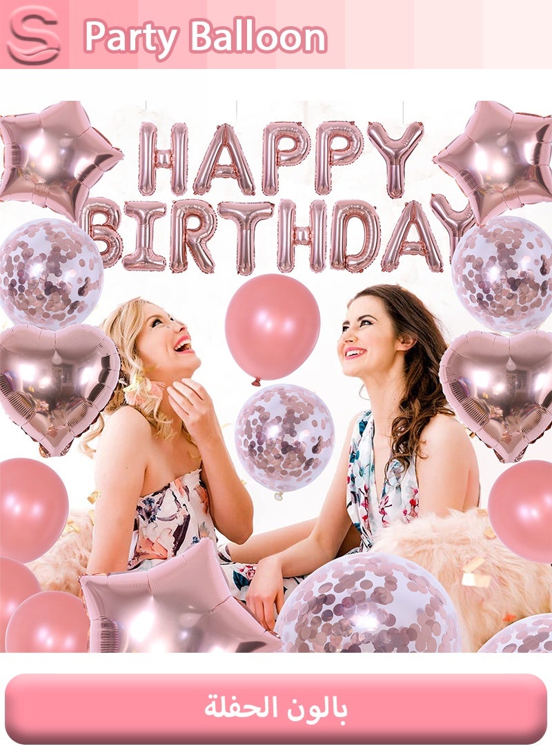 Serinovia Decorative Party Happy Birthday Balloons Supplies High-quality Foil Party Birthday Decoration Balloon Set - Image 5