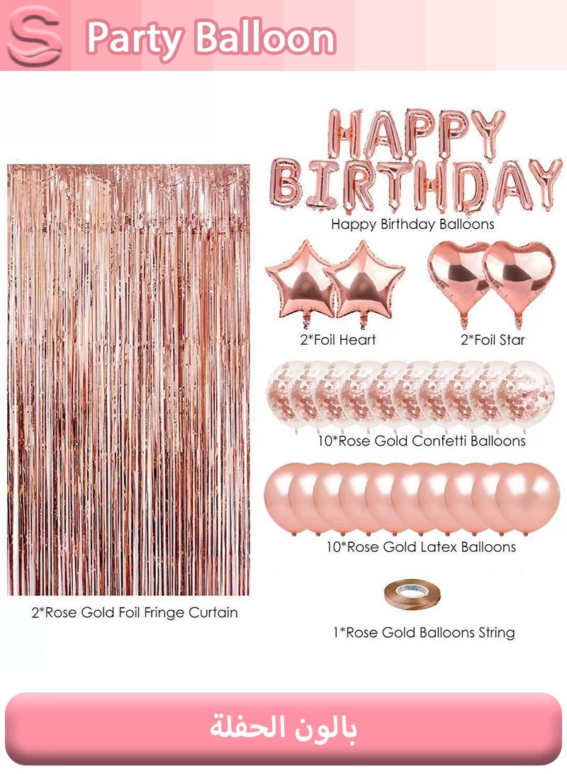 Serinovia Decorative Party Happy Birthday Balloons Supplies High-quality Foil Party Birthday Decoration Balloon Set - Image 2