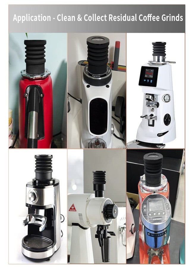 CAFEMASY Espresso Coffee Grinder Single Dose Hopper with Silicone Bellow Air Blower Blaster for Blow Out Residual Coffee Grinds Compatible for Mazzer Niche Zero Mahlkonig EK43 Fiorenzato Grinder - Image 4