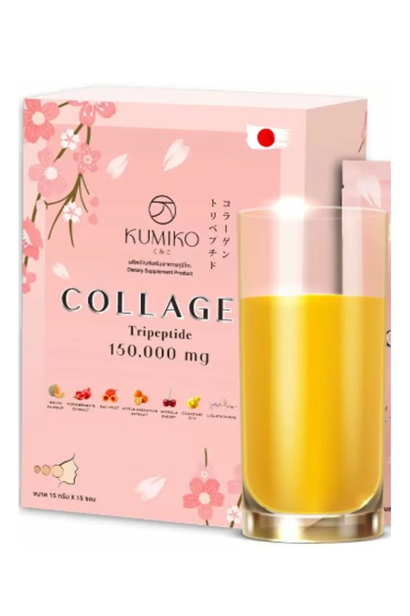 Kumiko Collagen Drink 150,000 mg Tripeptide | Marine Collagen + Glutathione + Q10 for Radiant Skin | Japanese Beauty Formula - Image 1