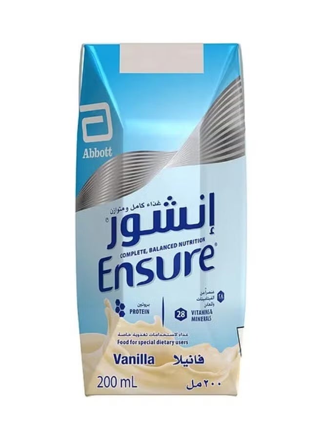 Ensure Vanilla Complete Balanced Nutrition Drink 200ml Carton of 18 Packs | High Protein with Vitamins & Minerals - Image 3