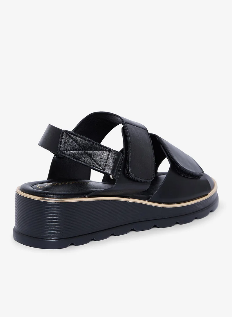 Geoomnii BLACK Geoomnii Comfort Slide Sandals for Women – Cushioned Slip-On Casual Sandals for Daily Wear, Home, Travel & Walking for Women | Best Price UAE