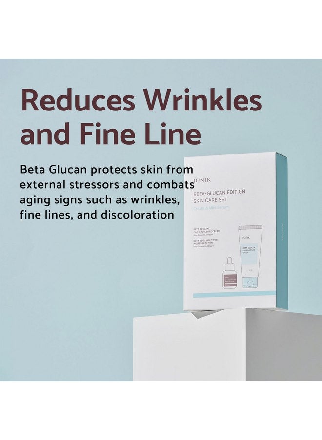 iUNIK Beta-Glucan Edition Skincare Set (Cream 2.02 fl.oz. & Mini Serum 0.51 fl.oz.) - Featuring the Powerful Beta-Glucan to Moisturize, Revitalize, and Reinforce the Skin with EWG-Green Ingredients - Image 4
