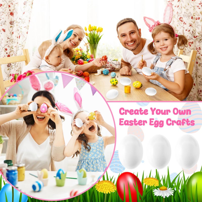 Haawooky 18 PCS Wooden Fake Chicken Eggs,White Wood Nest Egg Faux Egg for Crafts,Nesting Box,Easter,DIY, Help Hens Lay Eggs - Image 5