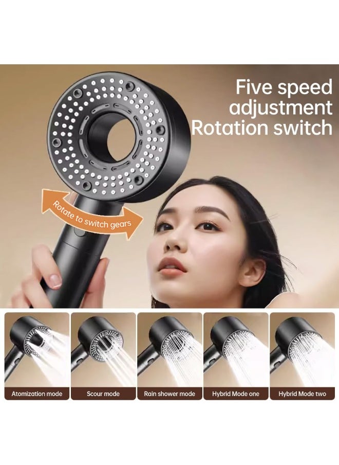 BRIMIX BRIMIX Filtered Hand Held Shower Head High Pressure Help Reduces Hair Loss Boost Skin Remove Chlorine Hard Water Filter Shower Head with Extra 2 Filters  - Image 3
