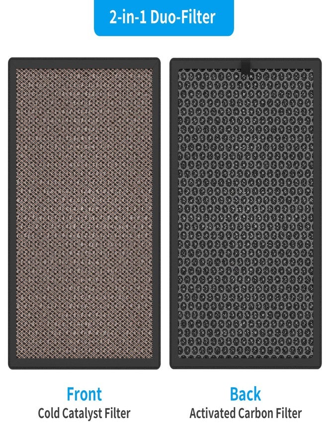 FCFMY 2 Packs Carbon Filters Compatible with Okaysou Airmax 8L Air Cleaner Purifier,2-in1 Duo-Filter with Activated Filter and Cold Cotalyst Filter - Image 3