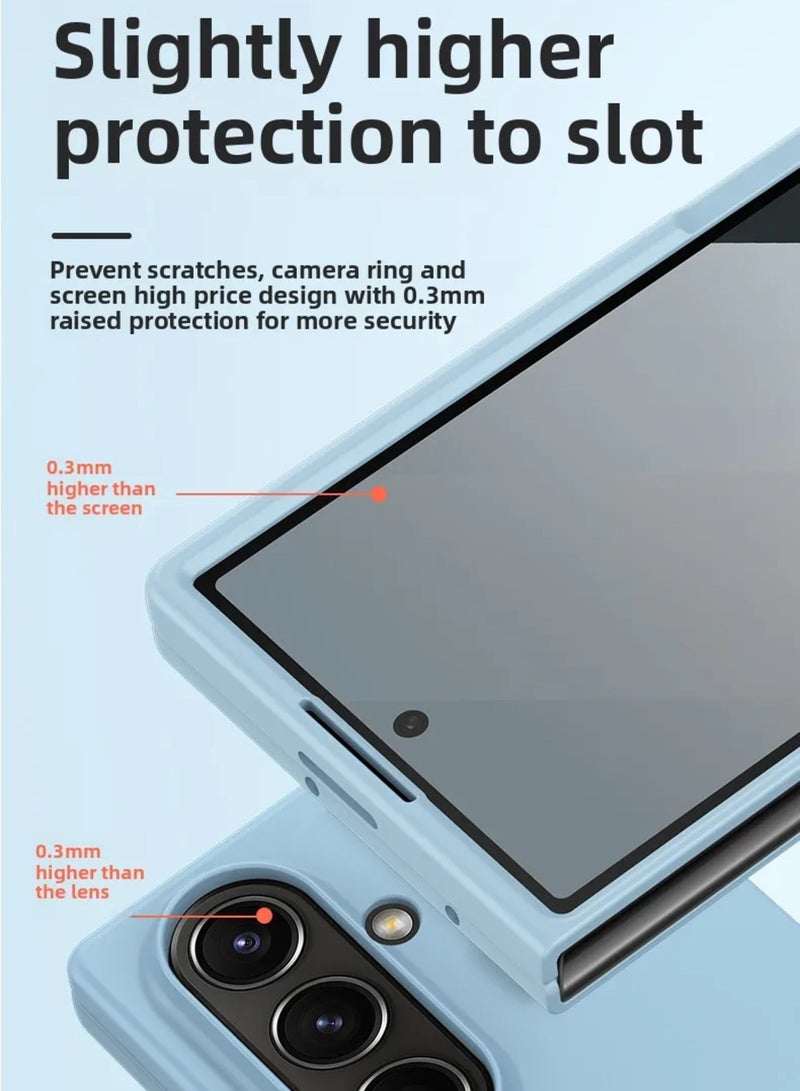Slim Case Compatible with Samsung Galaxy Z Fold 7 , Skin Feel Matte Back Cover Hard PC Shockproof Cover for Men & Women - Image 4