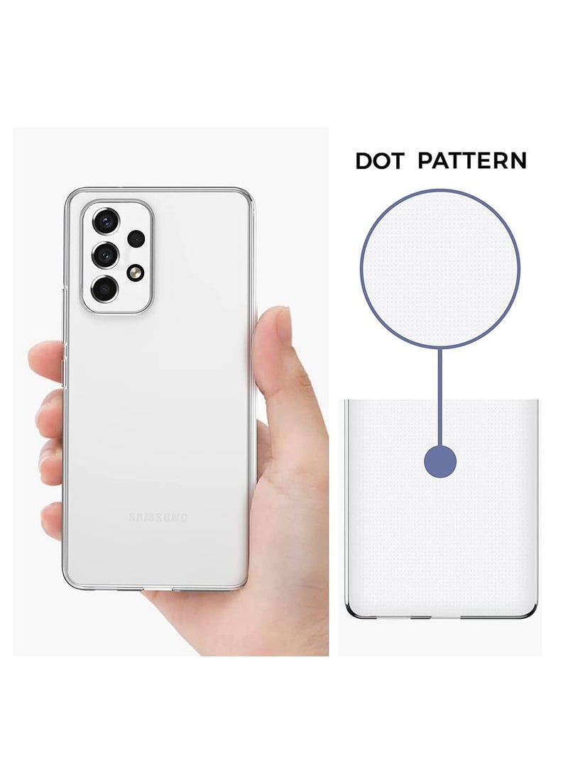 Case Compatible with Samsung Galaxy A73 Case Crystal Clear Soft TPU Gel Case Flexible Silicone Anti-Scratch Camera Protection Transparent TPU Cover - Clear - Image 3