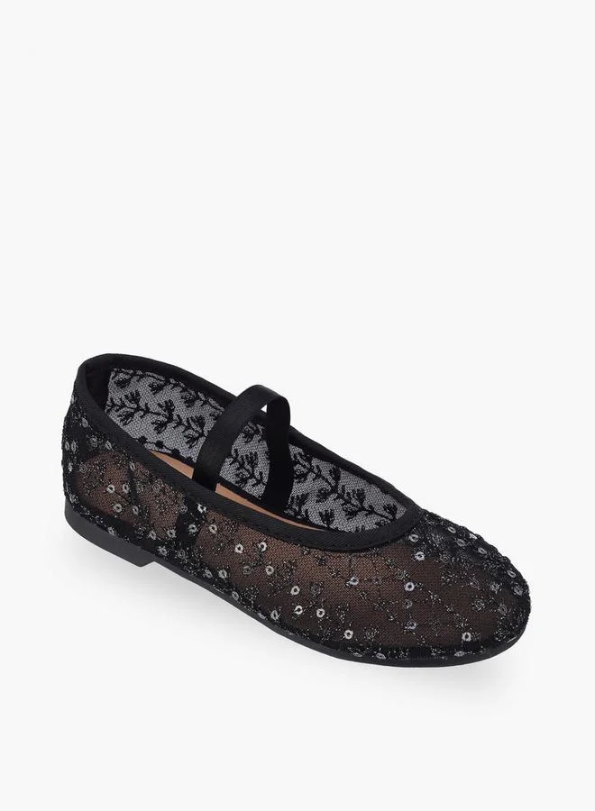 JUNIORS Girls Slip-On Ballerina Shoes