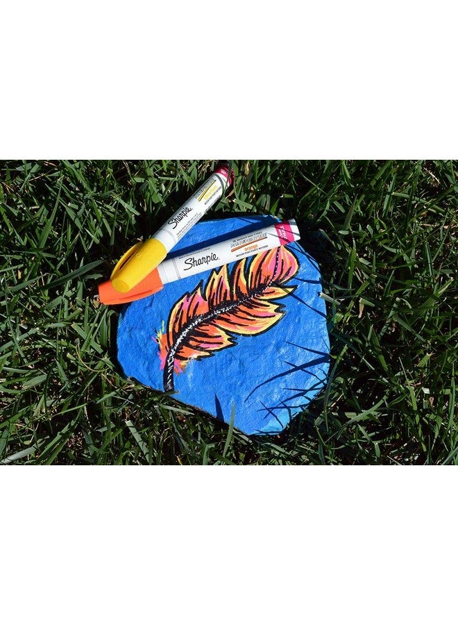 Sharpie Oil-Based Paint Markers, Medium Point, Assorted Colors, 8 Count - Great for Rock Painting - Image 4